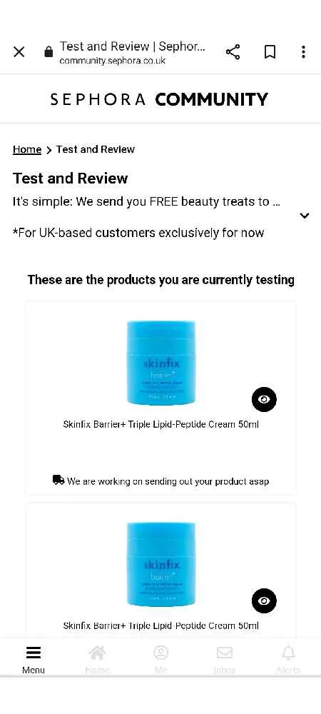 Thank you so much Sephora, not heard of this brand before