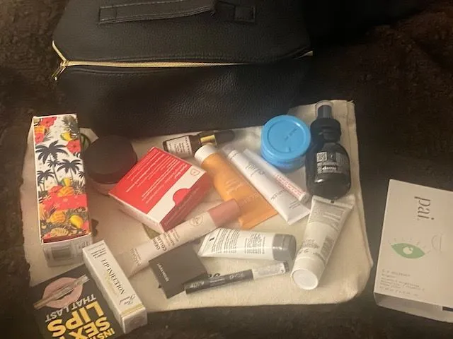 My first beauty bag from Sephora. This was an offer of