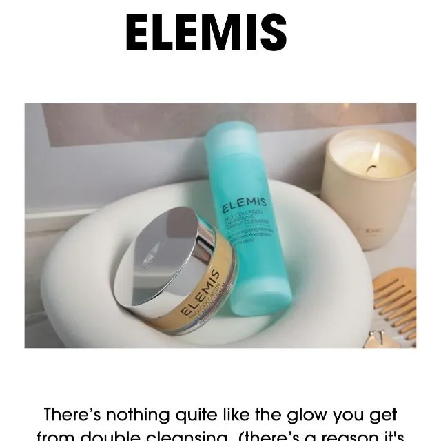 Who doesn't love to double cleanse especially with Elemis.