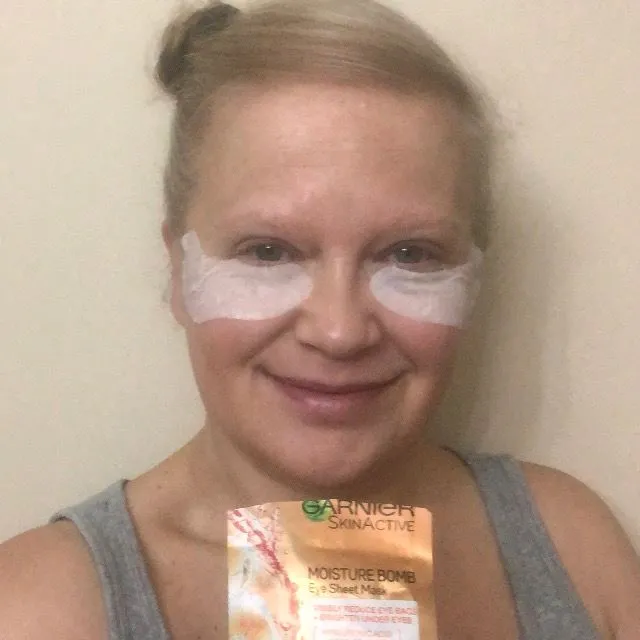 My ultimate skin care product is Garnier SkinActive eye mask