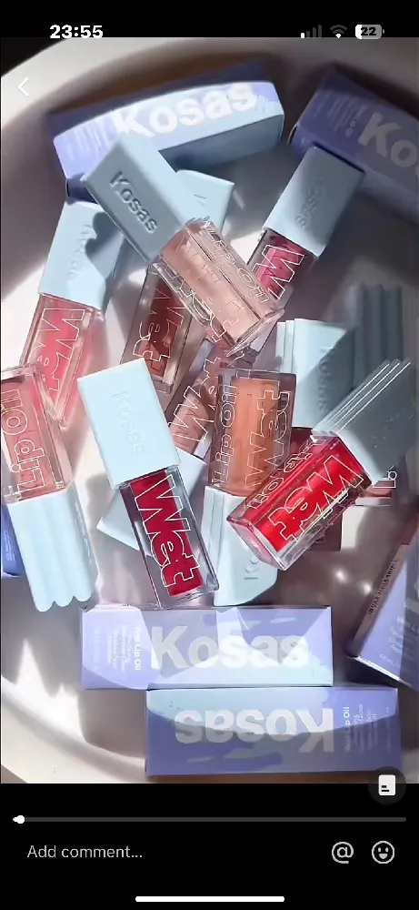 Screenshotted from the kosas TikTok’s page - as a lip girly