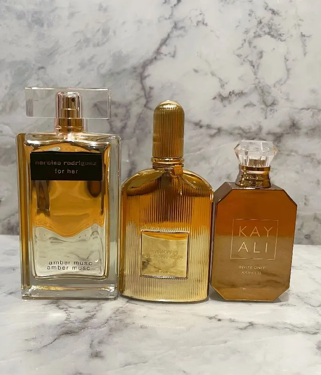 I love a nice bottle. From left to right : Narciso Rodriguez