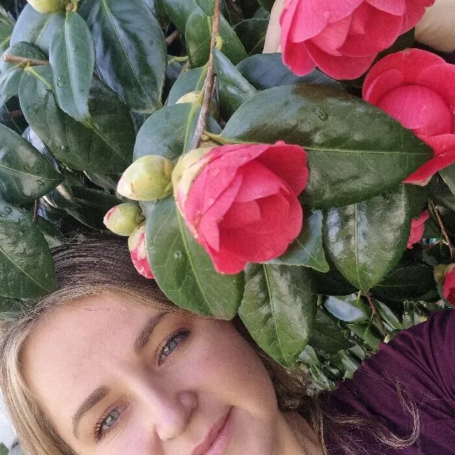 Surrounded by flowers  Feeling blessed that my tree is