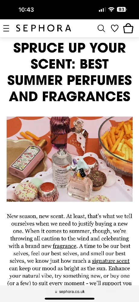 Loving this article about fragrances, I love fragrances and