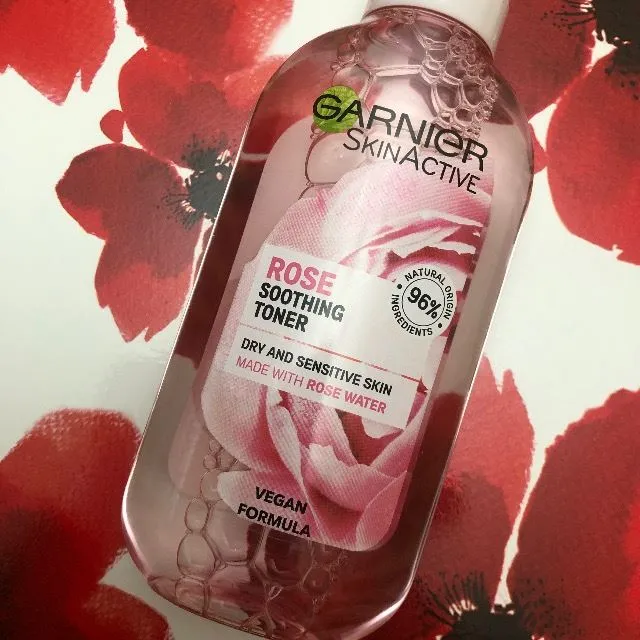 My ultimate skincare product is Garnier rose soothing toner