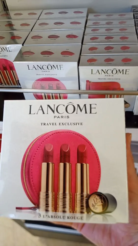 Lancome travel  lipsticks going with me. I like  make up for
