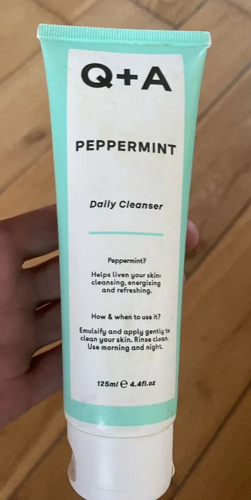 I’m really enjoying this peppermint cleanser in this hot