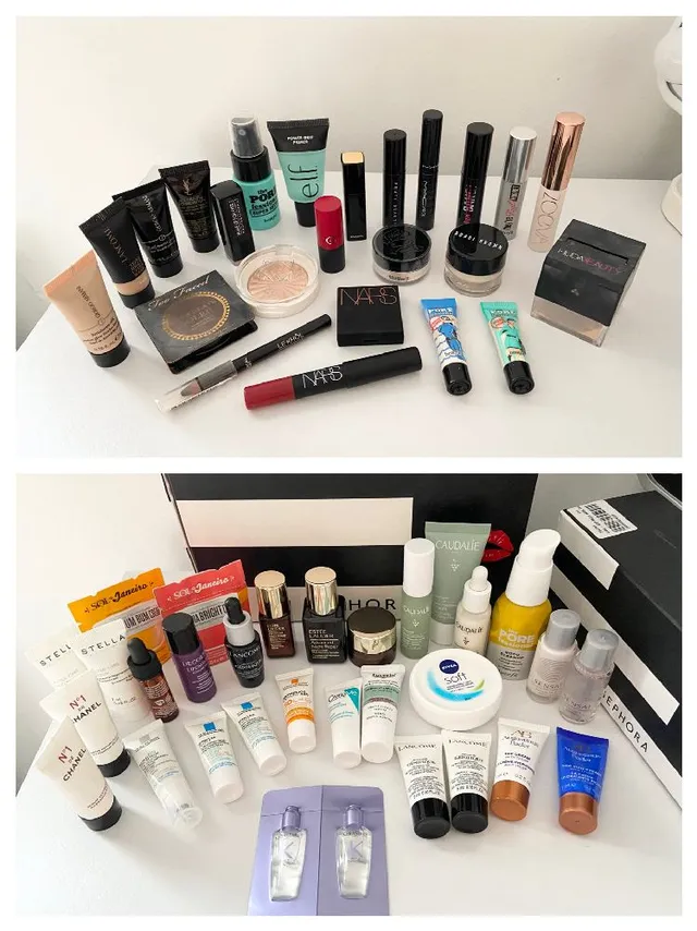 My makeup and skincare minis , I have been saving all these