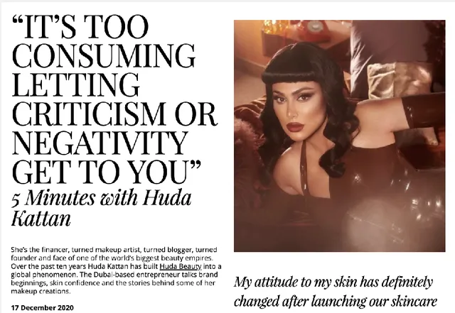 Obsessed with Huda? We talked brand beginnings, skin