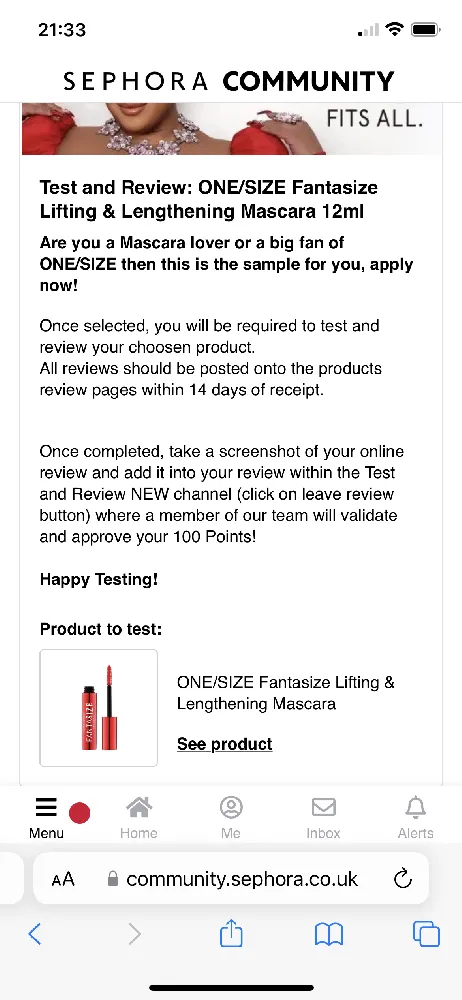 Thank you for  opportunity to try this mascara! 🥰🥰❤️🌹🤩