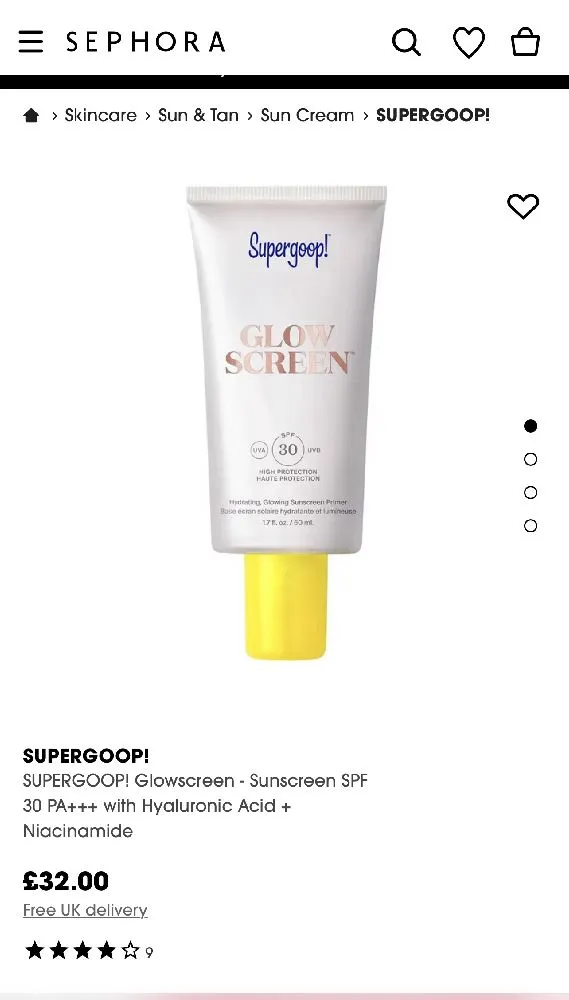 Loving my most recent purchase- The Supergoop Primer. This