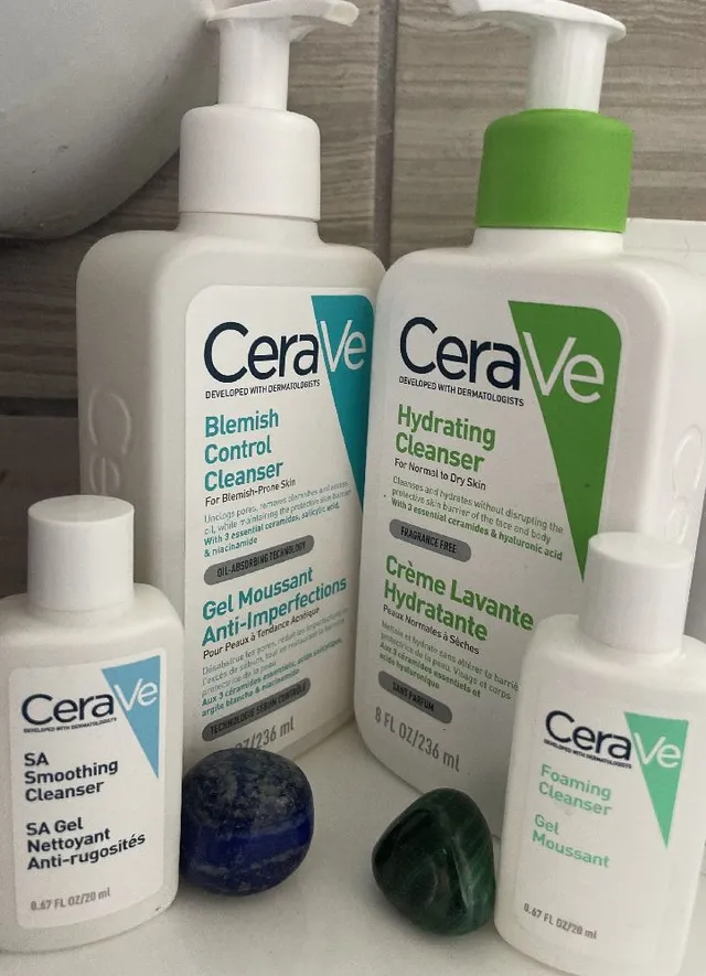 CeraVe cleanser collection, each one amazing in its own