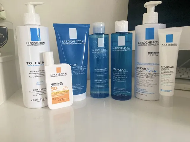 My La Roche-Posay products I use in my skin care routine. I