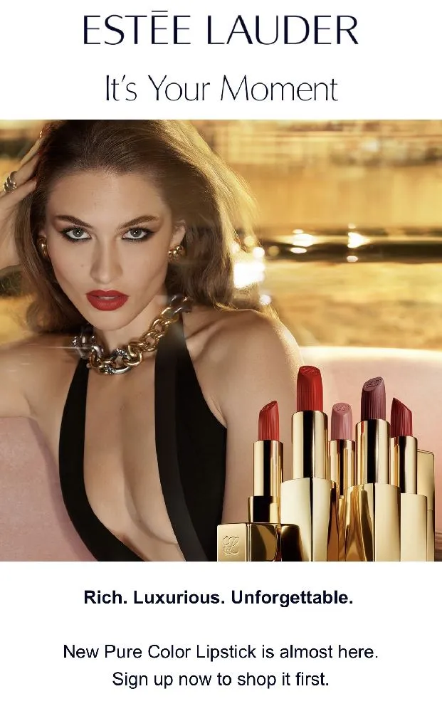 New lipsticks on the way from Estée Lauder. They do a good