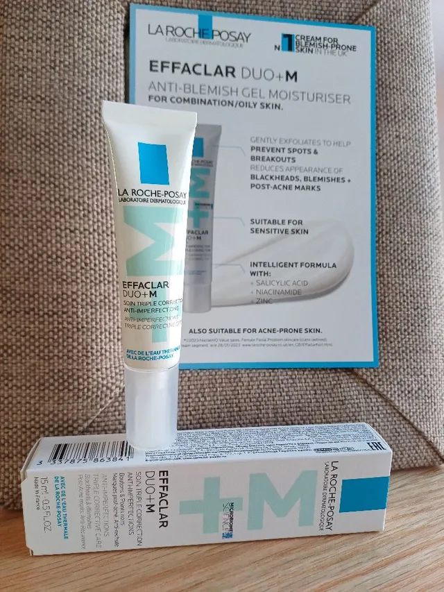 La Roche posay Effaclar Duo M for sensitive and acne prone