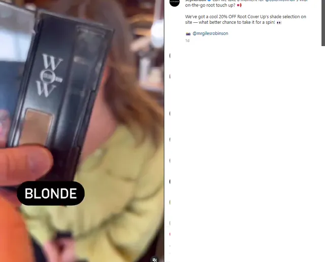 Sephora let me buy it, has anyone used the WOW root colour 