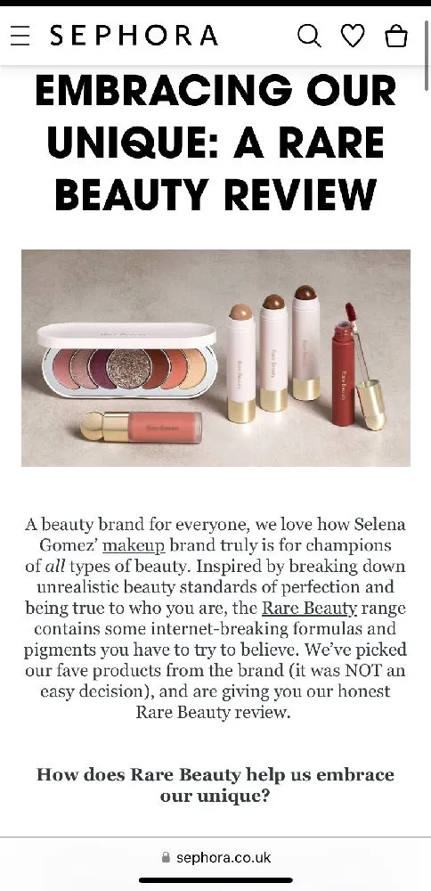 This article on sephora inspiration was quite informative on