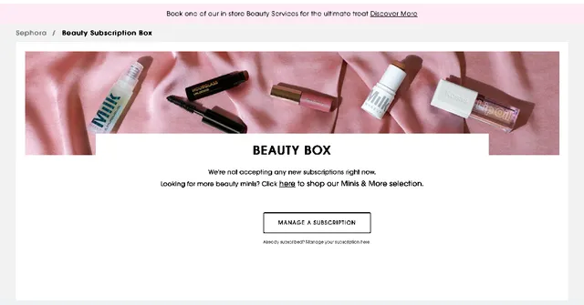 Are the beauty box subscriptions still a thing? If so does