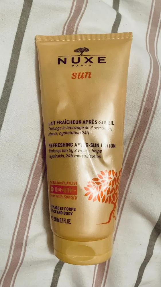 Nuxe Sun Refreshing after sun lotion.&nbsp;  Was using this